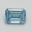 0.72 Ct. Fancy Intense Blue Emerald Lab Grown Diamond