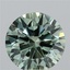 12.76 Ct. Fancy Vivid  Green Round Lab Grown Diamond