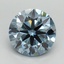 3.03 Ct. Fancy Vivid Blue Round Lab Grown Diamond