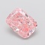 2.03 Ct. Fancy Vivid  Pink Cushion Lab Grown Diamond