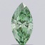 0.98 Ct. Fancy Vivid  Green Marquise Lab Grown Diamond