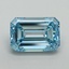 6.10 Ct. Fancy Vivid Blue Emerald Lab Grown Diamond