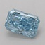 1.07 Ct. Fancy Vivid Blue Radiant Lab Grown Diamond