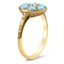 The Nannette Ring, smalltop view on a hand