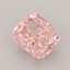1.32 Ct. Fancy Vivid Pink Cushion Lab Grown Diamond