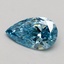 0.53 Ct. Fancy Vivid Blue Pear Lab Grown Diamond