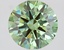 1.51 Ct. Fancy Vivid Green Round Lab Grown Diamond