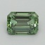 0.94 Ct. Fancy Vivid Pacific Green Emerald Lab Grown Diamond