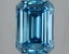 3.00 Ct. Fancy Vivid Blue Emerald Lab Grown Diamond