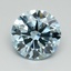 6.05 Ct. Fancy Vivid Blue Round Lab Grown Diamond