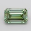 6.53 Ct. Fancy Vivid Green Emerald Lab Grown Diamond