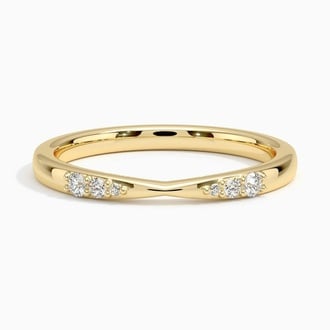 Tapered Diamond Wedding Band