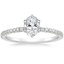 Platinum Viviana Three-Quarter Coverage Six-Prong Diamond Ring (1/3 ct. tw.), smalltop view
