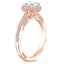 18K Rose Gold Tacori Dantela Bloom Diamond Ring, smallside view