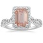 Platinum Luxe Willow Halo Diamond Ring (2/5 ct. tw.), smalltop view