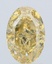 3.02 Ct. Fancy Intense  Yellow Oval Lab Grown Diamond