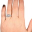 The Dallin Ring, smallzoomed in top view on a hand