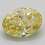 2.01 Ct. Fancy Intense Yellow Oval Lab Grown Diamond