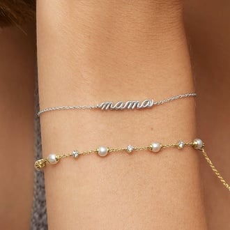 Pearl and Diamond Bracelet - Brilliant Earth