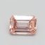 1.01 Ct. Fancy Intense Orangy Pink Emerald Lab Grown Diamond