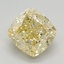 1.19 Ct. Fancy Yellow Cushion Lab Grown Diamond