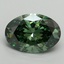 2.18 Ct. Fancy Vivid Pacific Green Oval Lab Grown Diamond