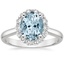 Platinum Lotus Flower Halo Diamond Ring (1/4 ct. tw.), smalltop view
