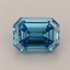 0.95 Ct. Fancy Vivid Blue Emerald Lab Grown Diamond
