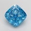 5.10 Ct. Fancy Vivid Blue Cushion Lab Grown Diamond