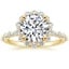 18K Yellow Gold Marseille Halo Diamond Ring (1/2 ct. tw.), smalltop view