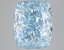 3.06 Ct. Fancy Vivid Blue Cushion Lab Grown Diamond