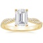 18K Yellow Gold Petite Luxe Twisted Vine Diamond Ring (1/4 ct. tw.), smalltop view