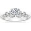 18K White Gold Effervescence Diamond Ring, smalltop view