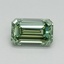 1.05 Ct. Fancy Vivid Green Emerald Lab Grown Diamond