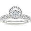 18KW Moissanite Waverly Diamond Bridal Set (2/3 ct. tw.), smalltop view