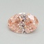 0.47 Ct. Fancy Vivid Pink Oval Lab Grown Diamond