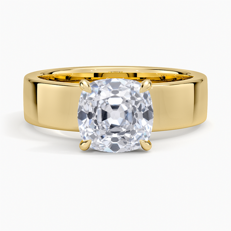 Thick Band Engagement Ring - Alden