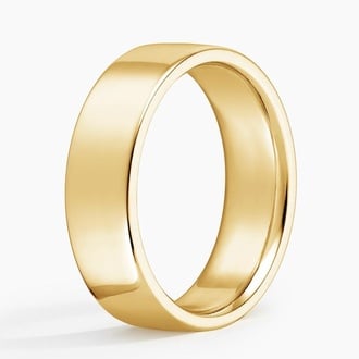 Flat Men's Wedding Ring