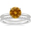 18K White Gold Petite Elodie Ring with Luxe Ballad Diamond Ring