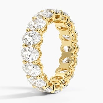 Oval Eternity Lab Diamond Ring (5 ct. tw.) in 18K Yellow Gold