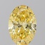 1.61 Ct. Fancy Vivid Yellow Oval Lab Grown Diamond