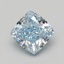 2.06 Ct. Fancy Intense Blue Cushion Lab Grown Diamond