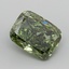 2.34 Ct. Fancy Vivid  Green Cushion Lab Grown Diamond