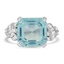Retro Aquamarine Cocktail Ring