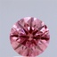 1.59 Ct. Fancy Vivid Pink Round Lab Grown Diamond