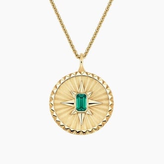 Star Lab Emerald Medallion Necklace