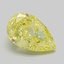 2.05 Ct. Fancy Intense Yellow Pear Lab Grown Diamond
