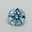 0.53 Ct. Fancy Vivid Blue Round Lab Grown Diamond