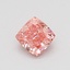 0.54 Ct. Fancy Vivid Pink Cushion Lab Grown Diamond