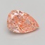 2.94 Ct. Fancy Vivid Pink Pear Lab Grown Diamond